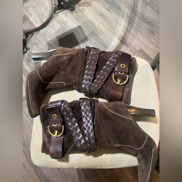 Coach Suede boot with Leather strap - Size 7 - Picture 4 of 4